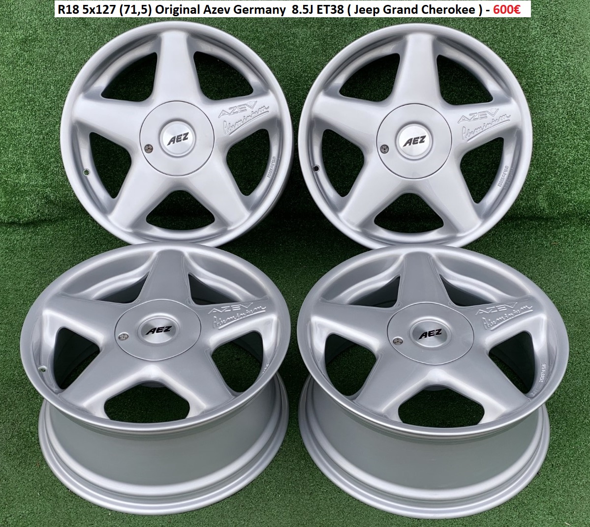 R18 5x127 (71,5) Original Azev 8.5J ET38 - JEEP GRAND CHEROKEE 