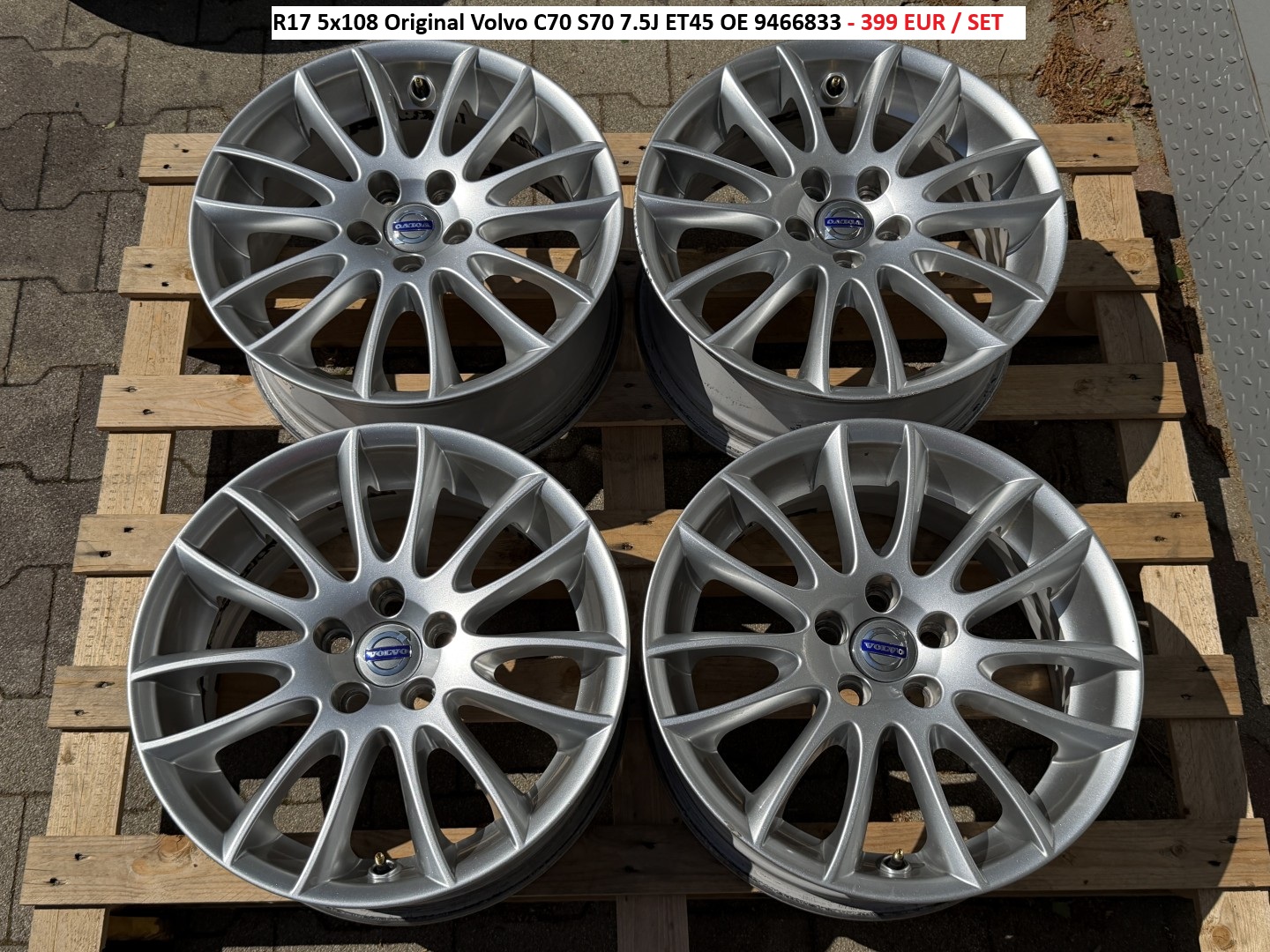 R17 5x108 Original Volvo C70 S70 7.5J ET45 OE 9466833 