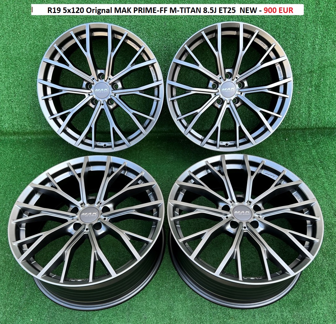 R19 5x120 Orignal MAK PRIME-FF M-TITAN 8.5J ET25  for BMW