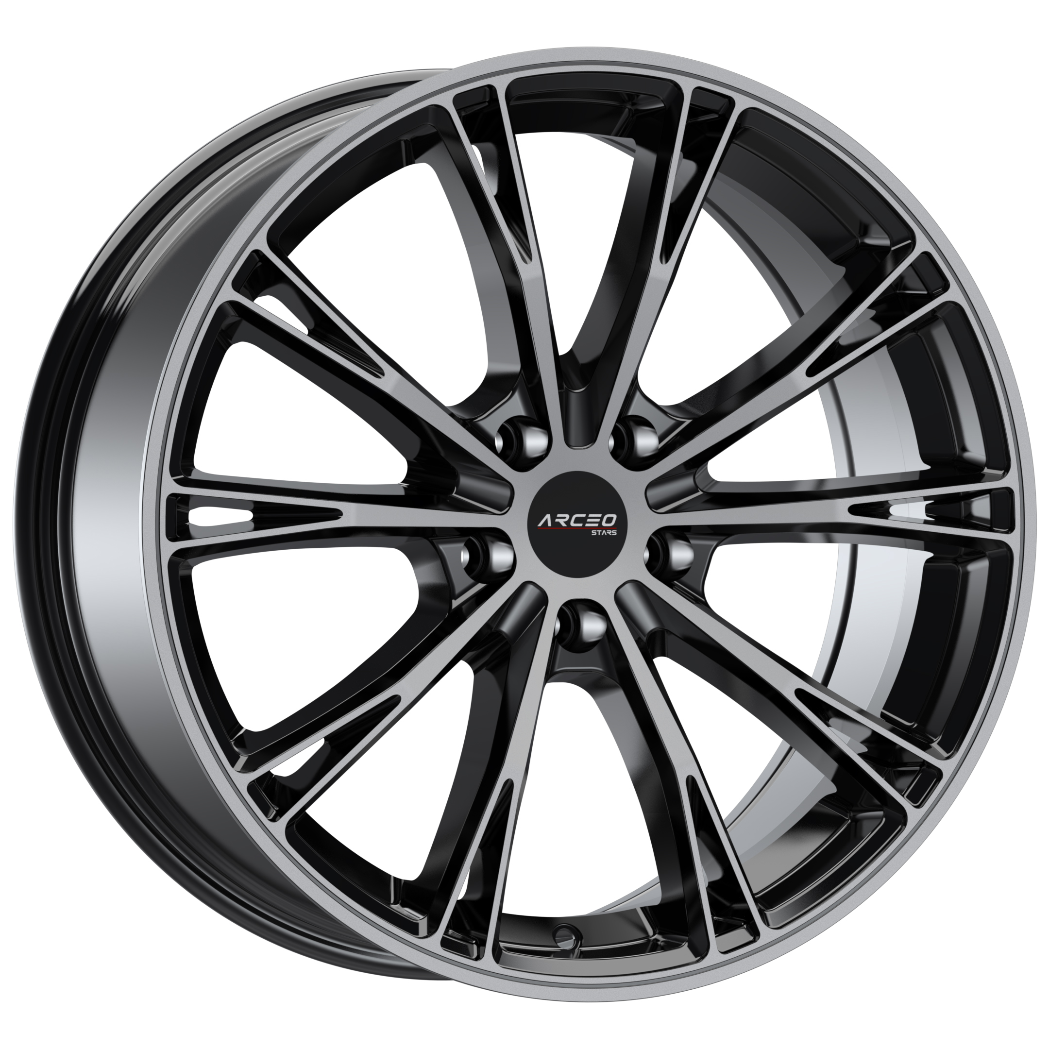 R20 5x112 (66,45) Arceo STARS ASW01 8.5J ET30 Black Tint -New 