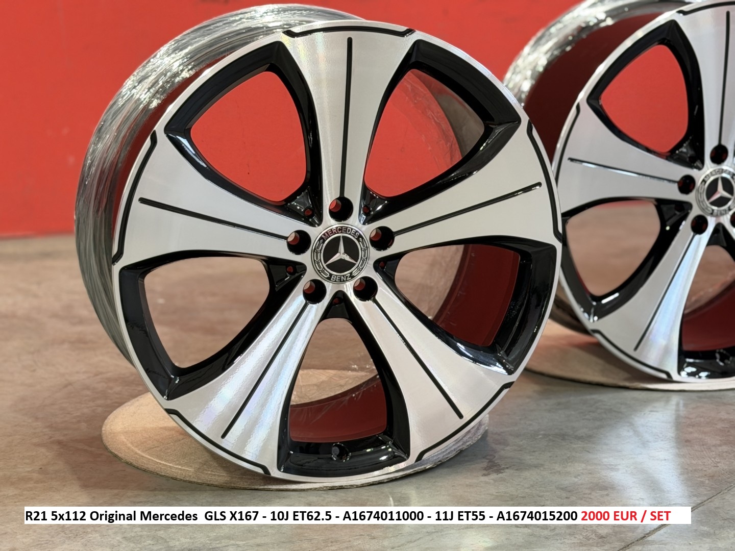R21 5x112 Original Mercedes  GLS X167  DVOJROZMER