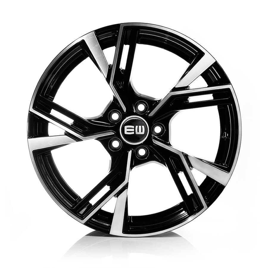 R19 5x112 (66.45) Elite Wheels EW16 Black Diamond 8.5J ET32  19