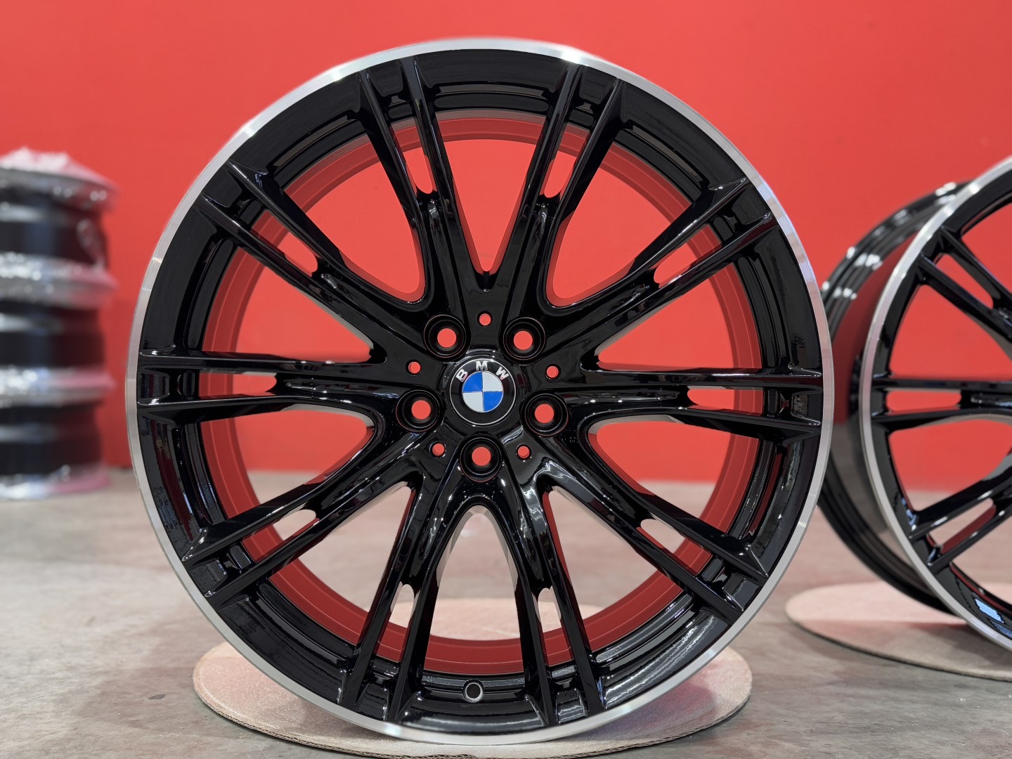 R20 5x112 Original BMW Styling 649i black ring - 8.5J ET25 - 10J ET41- OE  7850583  7850584  DVOJROZMER 