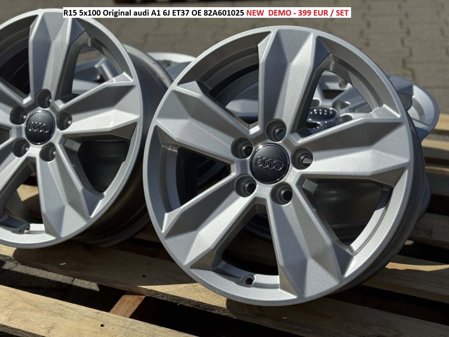 R15 5x100 Original audi A1 6J ET37 OE 82A601025