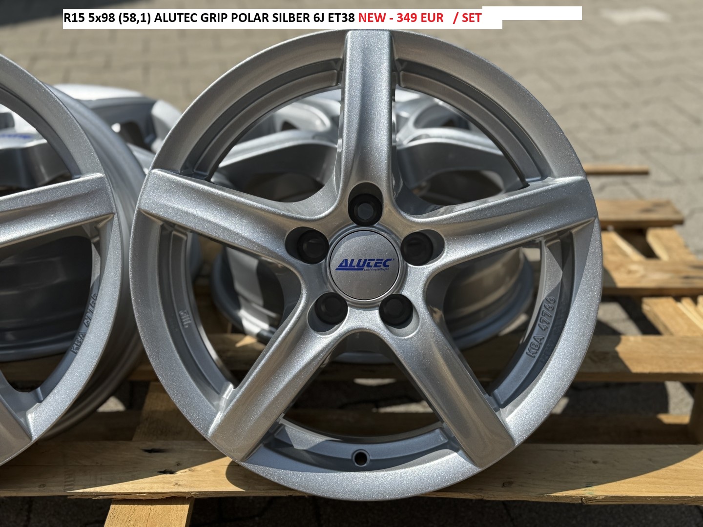 R15 5x98 (58,1) ALUTEC GRIP POLAR SILBER 6J ET38 