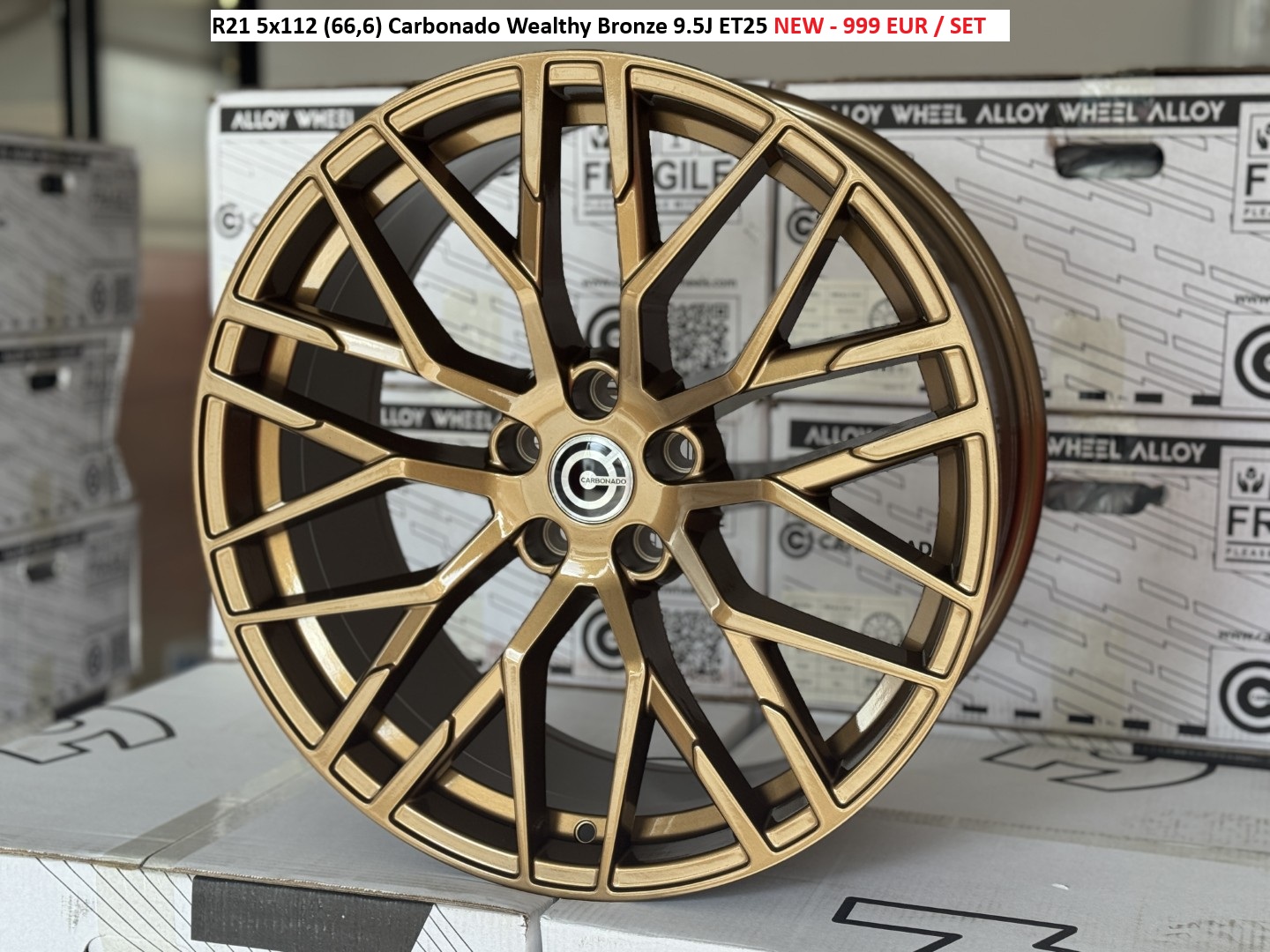 R21 5x112 (66,6) Carbonado Wealthy Bronze 9.5J ET25 