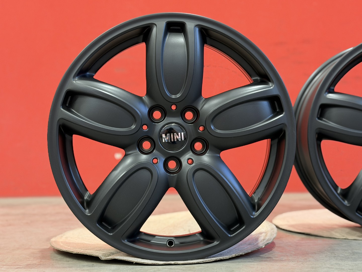 R18 5x112 Original MINI F55 F56 JCW F57 Cup Spoke 509  - 7J ET54 OE 6855115 Black Matte 