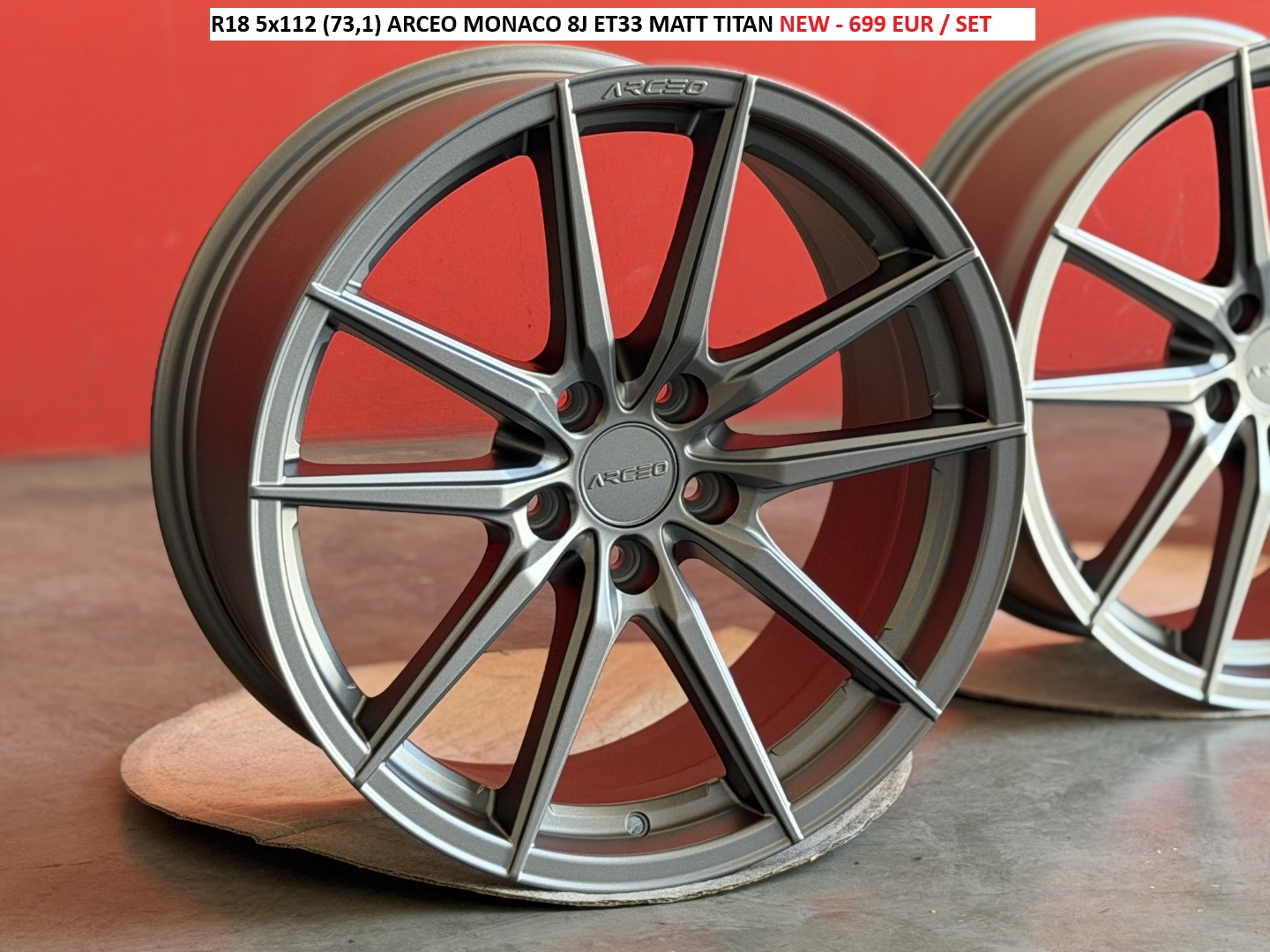 R18 5x112 (73,1) ARCEO MONACO 8J ET33 MATT TITAN
