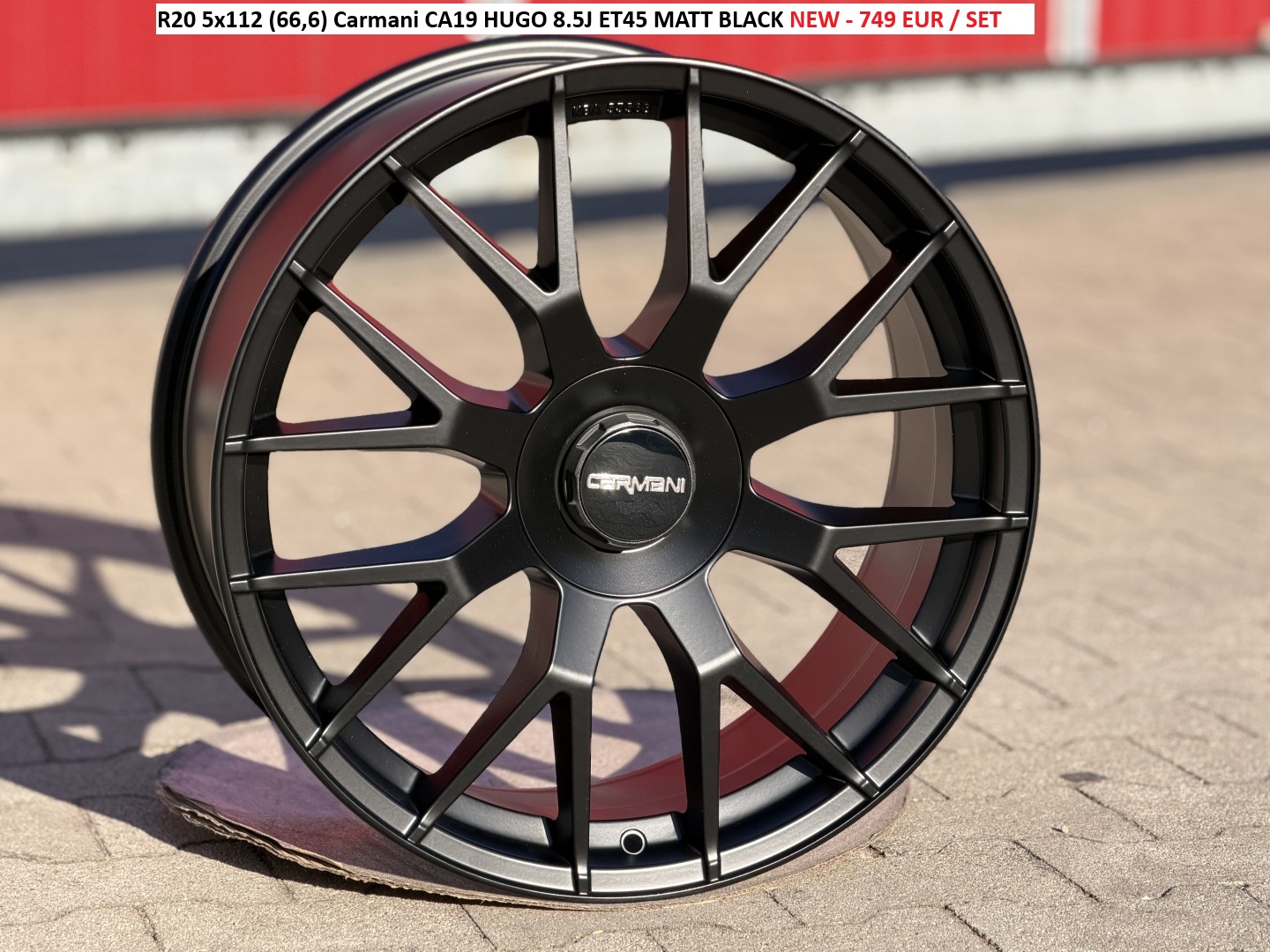 R20 5x112 (66,6) Carmani CA19 HUGO 8.5J ET45 MATT BLACK 
