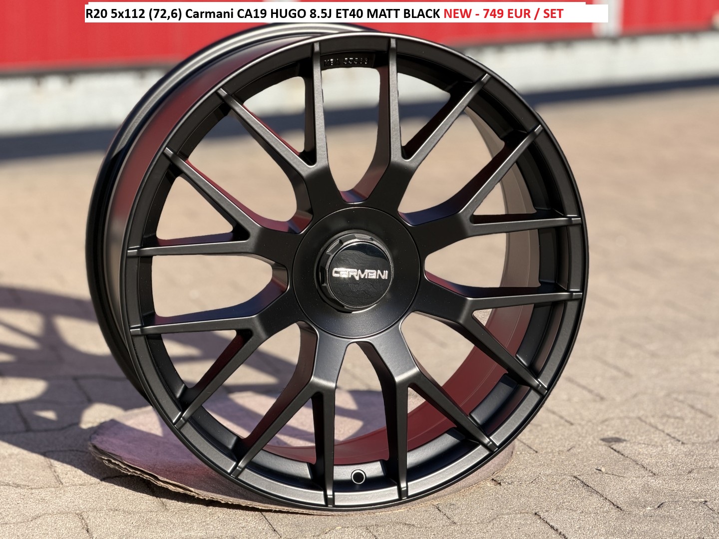 R20 5x112 (72,6) Carmani CA19 HUGO 8.5J ET40 MATT BLACK 