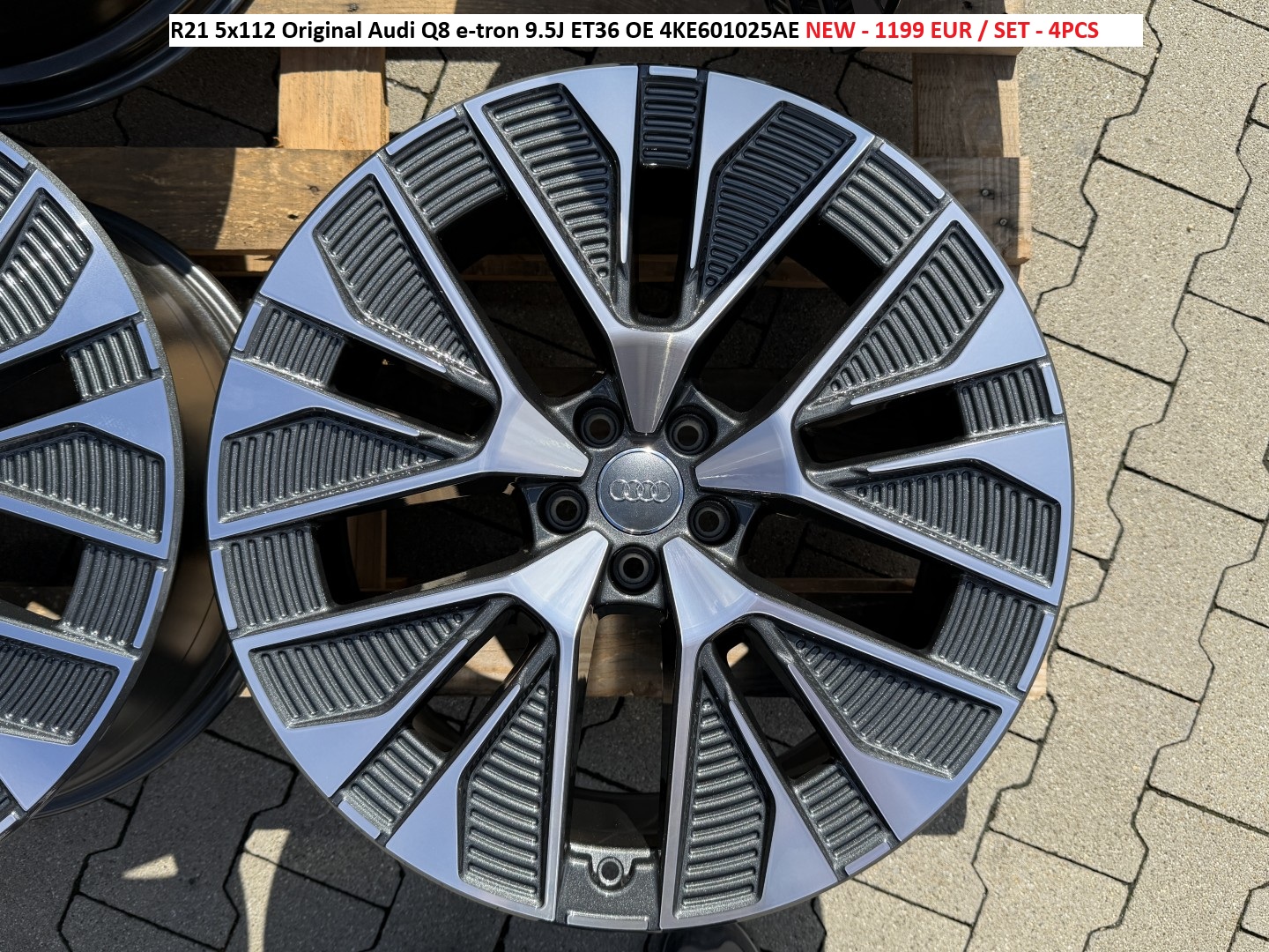 R21 5x112 Original Audi Q8 e-tron 9.5J ET36 OE 4KE601025AE 